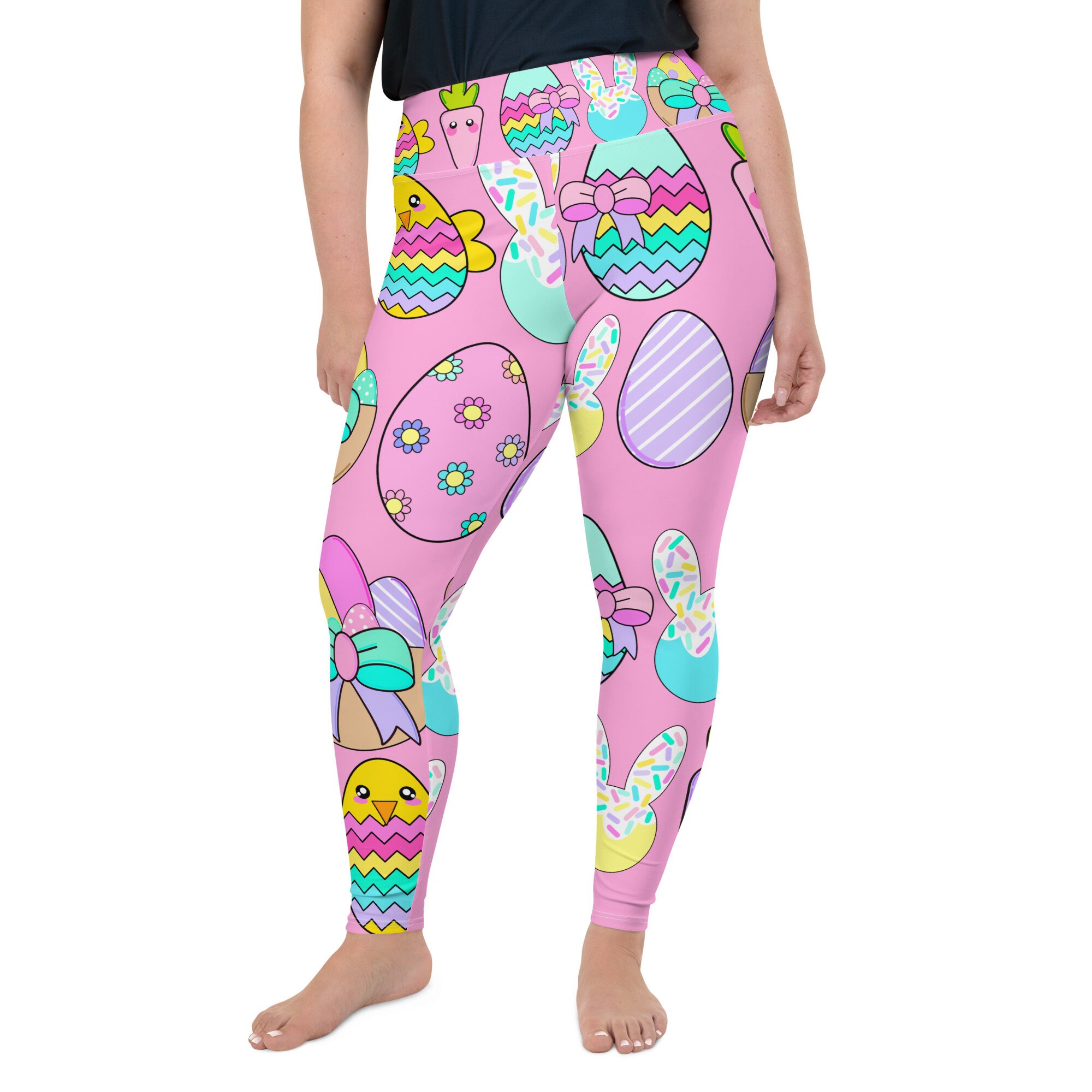 Womens Plus Size Leggings Easter 