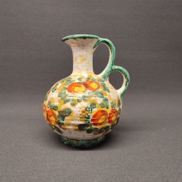 West German  Marei pottery handle vase - 1303 - WGP Retro Vintage Ceramic 1970s