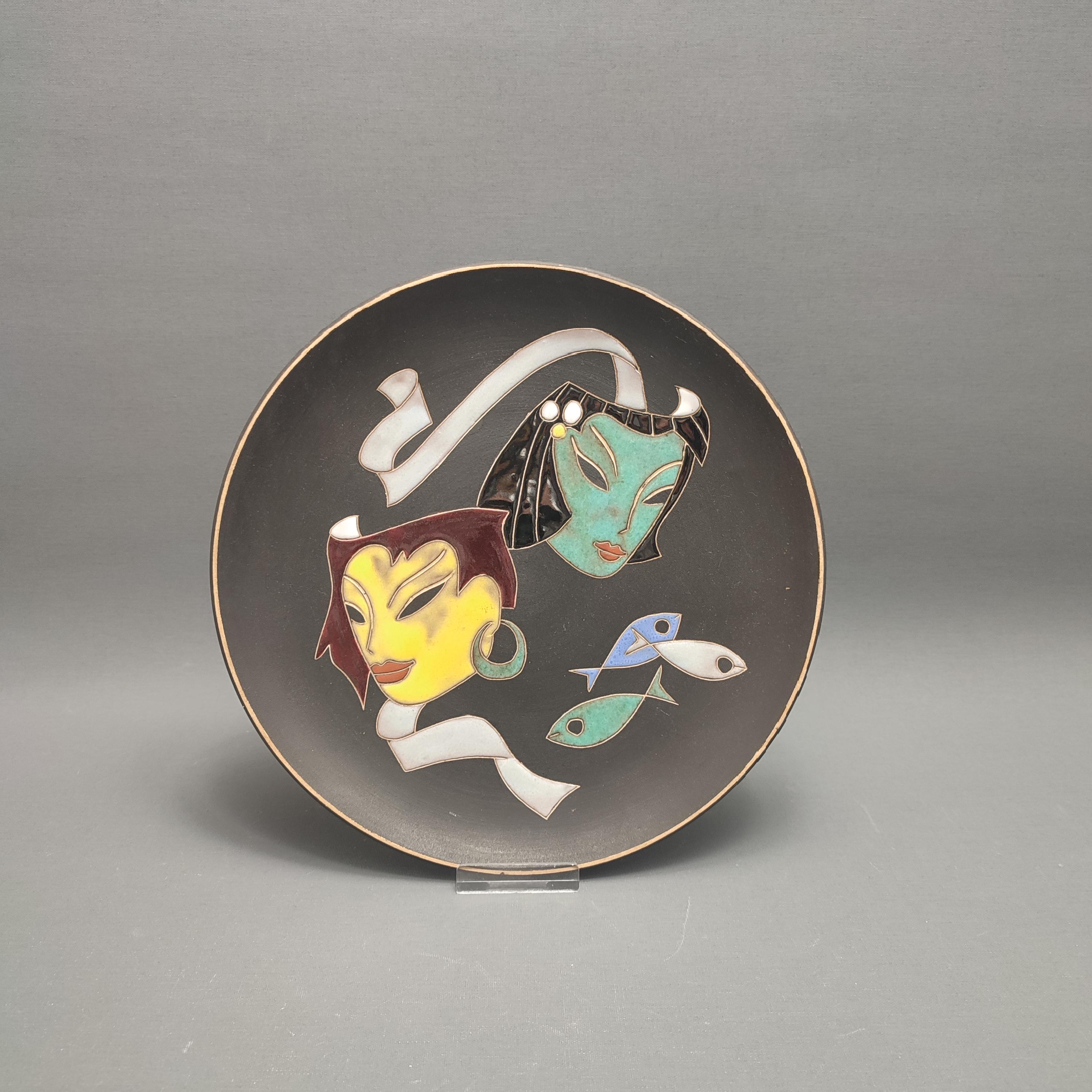 West German Fat Lava Wallplate by Ruscha - Maske - 717 / 2