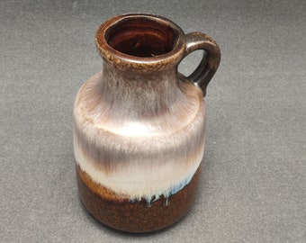 美しい西ドイツの陶器の花瓶、Scheurich 414-15 - ヴィンテージ レトロ