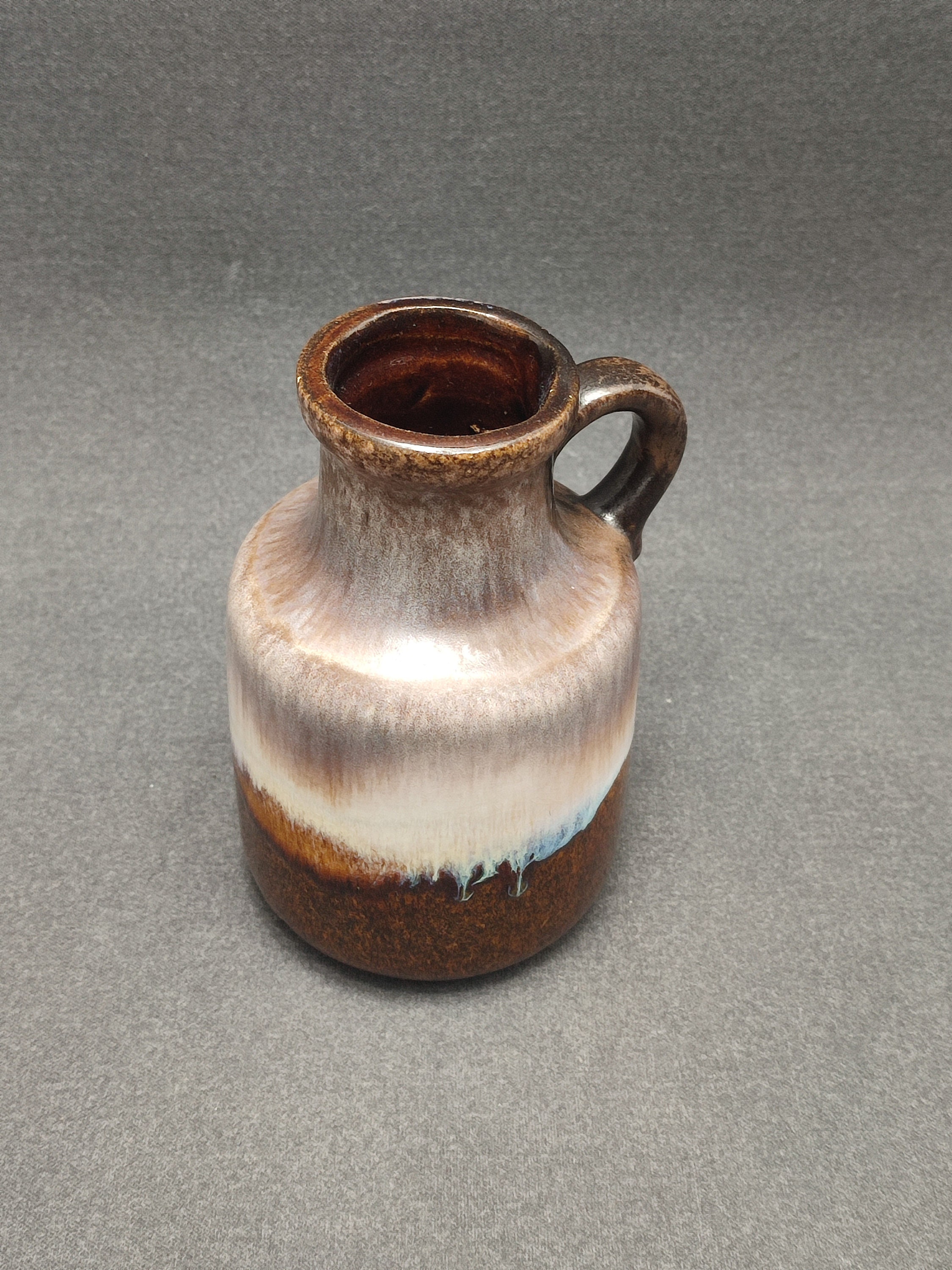 美しい西ドイツの陶器の花瓶、Scheurich 414-15 - ヴィンテージ レトロ