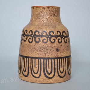 Rare West German pottery vase by Ceramano - decor Etrusca - 166