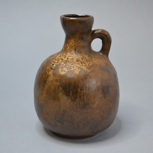 Brown Ruscha vase - West German Fat Lava vase - 333 vintage retro WGP