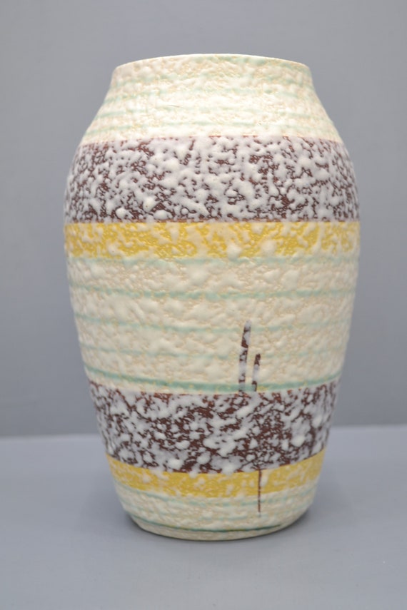 West German Bay Keramik Vase - Fat Lava - Vintage Retro Ceramic - Etsy