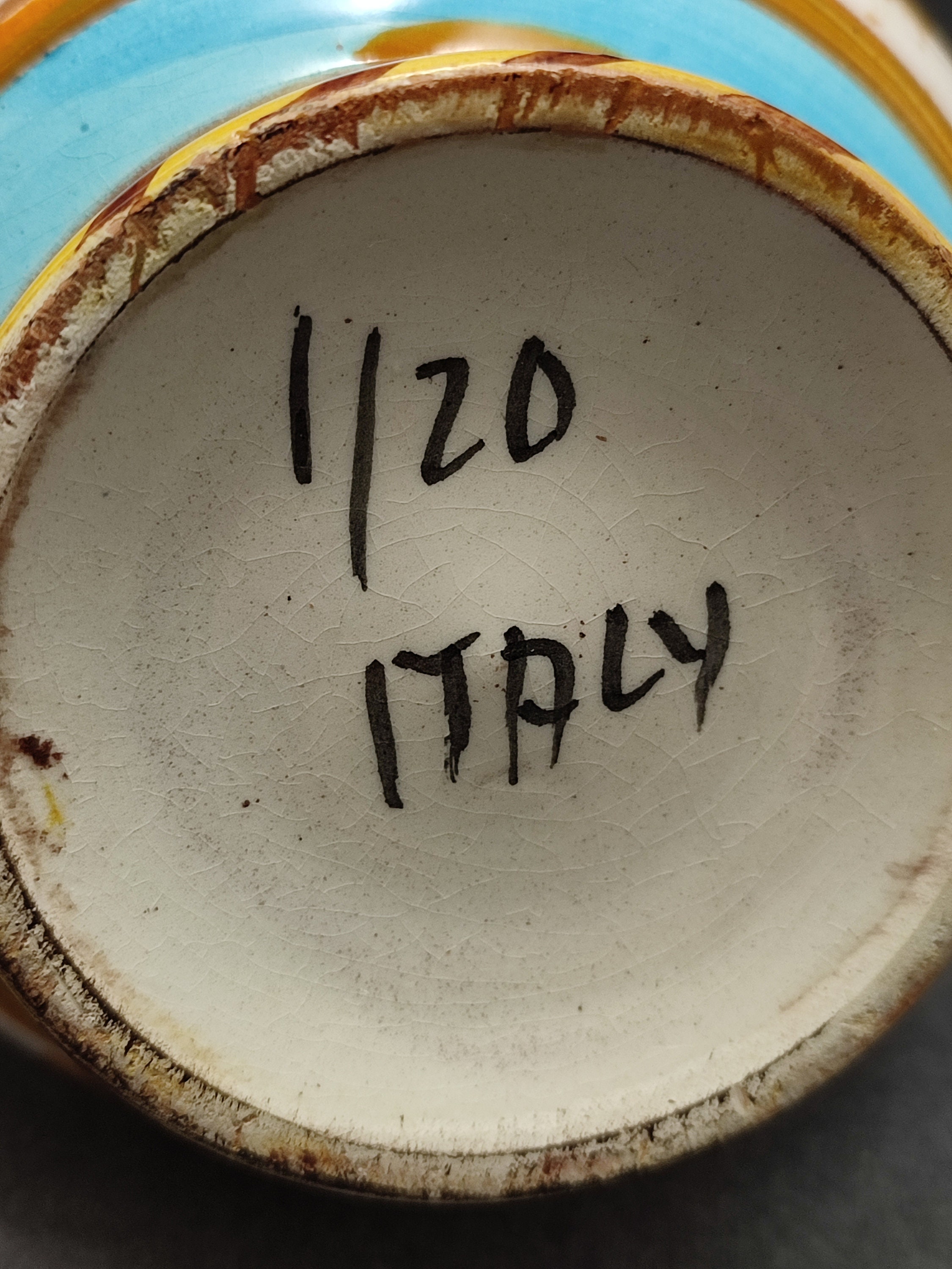 【ヴィンテージ】陶器花瓶　イタリア製 イタリア製陶器の花瓶 - イタリア製陶器 - ヴィンテージ - Etsy 日本