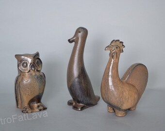 Schöne Satz von drei Tieren / Figuren Studio Keramik Keramik