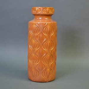 Västtysk keramikvas av Scheurich - dekor Amsterdam -285-40 Fat Lava vintage XXL