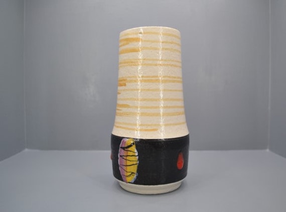 Scheurich 529 18 1960s WGermany 花瓶 Vintage West German Scheurich Vase 529-18 Fat Lava Mid
