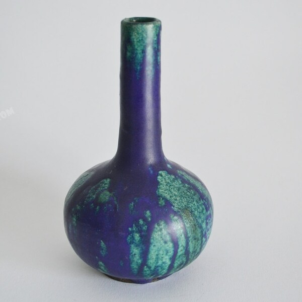 RESERVED ----  Stunning coloured vase by Juist Töpferei  signed
