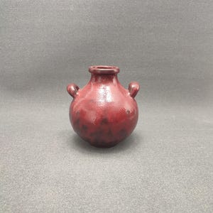 Red  German  studio pottery by Hartwig Heyne (Hoy) - vintage -  Mid Century  - Retro