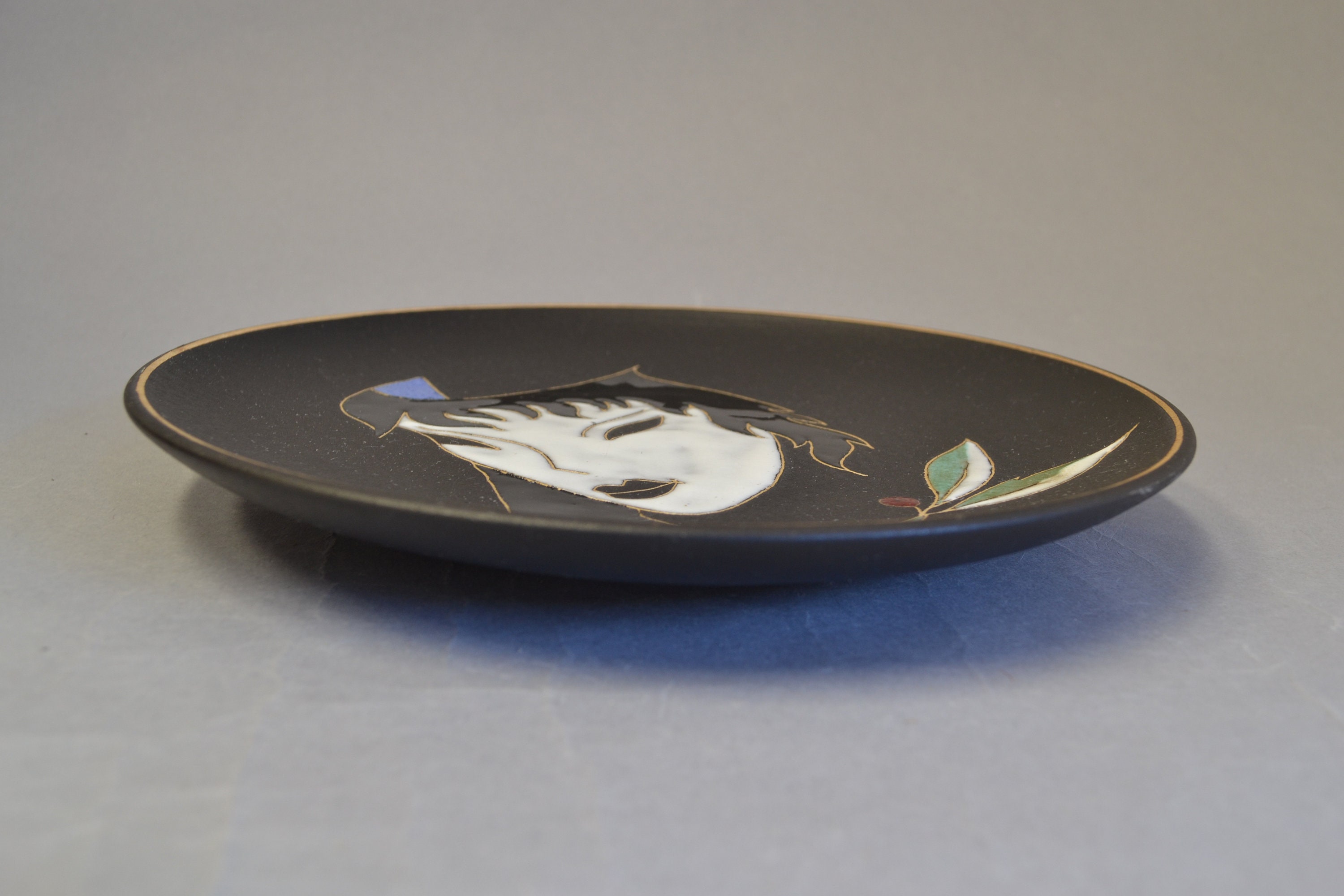 West German Fat Lava Wallplate by Ruscha - Maske - Platte