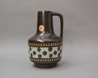 East German pottery vase VEB Haldensleben (DDR) - 4073 - vintage retro