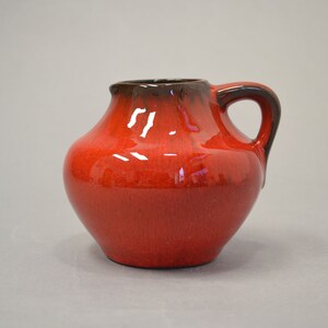 Beautiful  red Bückeburg Keramik vase - marked - Mid Century - Vintage Retro WGP