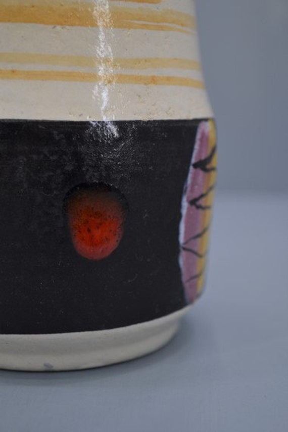Scheurich 529 18 1960s WGermany 花瓶 Vintage West German Scheurich Vase 529-18 Fat Lava Mid