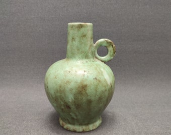 Rhein Ruhr Keramik - RRK  ceramic vase - Vintage 1970s - Mid Century - Green