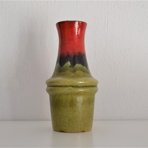 Scheurich West German Pottery vase 209-18 - WGP retro vintage fat lava