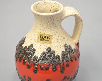 Retro West German Bay Keramik Vase - Fat Lava Decor 71 17