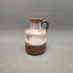 Beautiful West German pottery vase by Scheurich 414-15 - vintage retro WGP Fat Lava