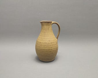 A West German Fat Lava Vase by Walter Becht. the Vase is Numbered