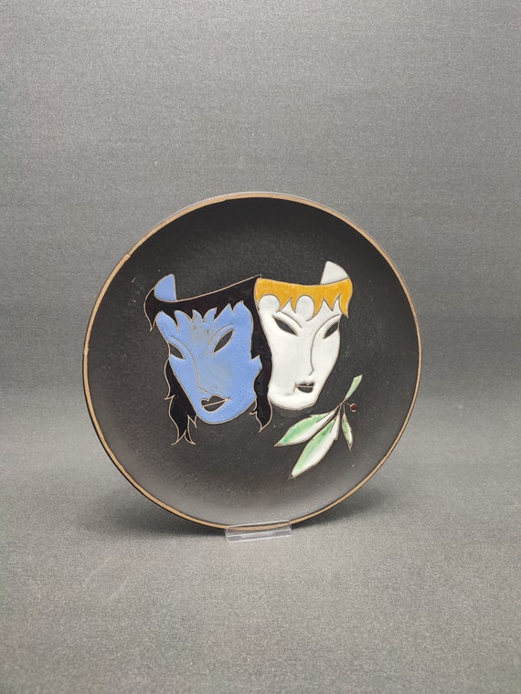 West German Fat Lava Wallplate by Ruscha - Maske - 717 / 2