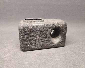 Marei West German pottery vase No.2005 coal black - Fat Lava