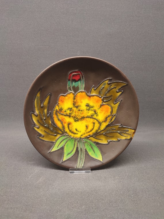 Ruscha West German Fat Lava Wallplate / Plate - Decor