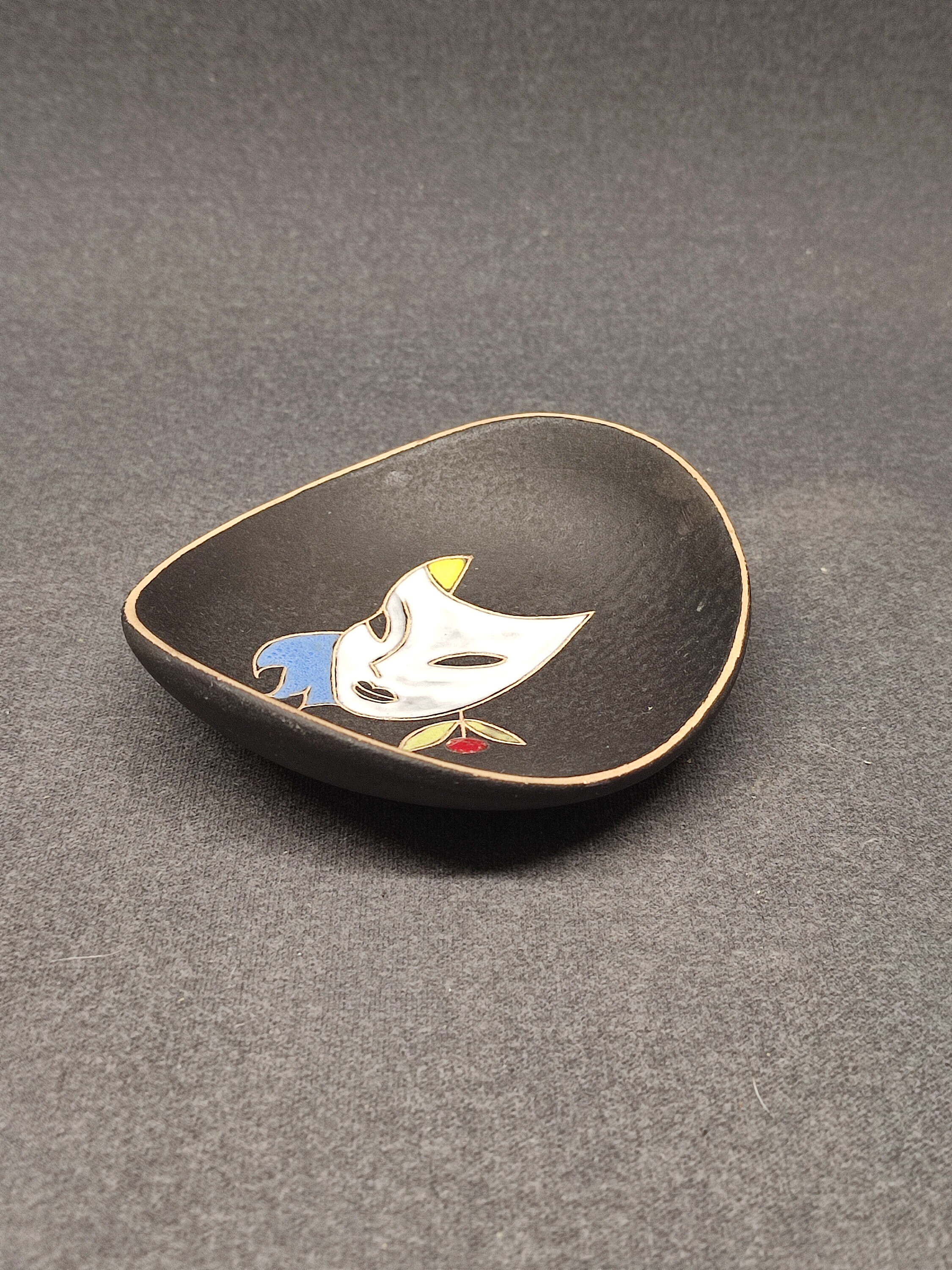 West German Fat Lava Small Wallplate by Ruscha - Maske - Platte