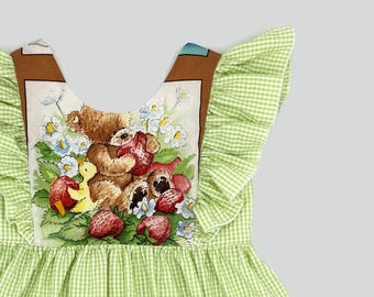 Vintage style ruffled  summer dress for Toddler.