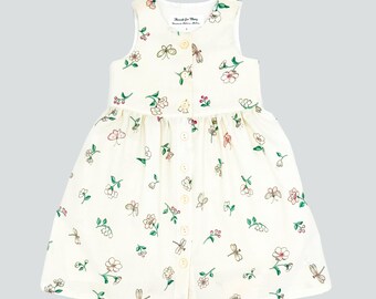 Girl's Button Front Dress