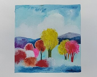 Watercolor Miniature - Landscape