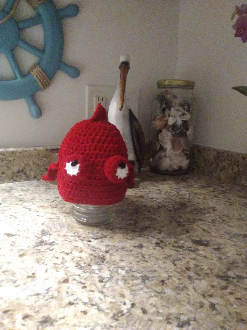 Red goldfish with bubble eyes