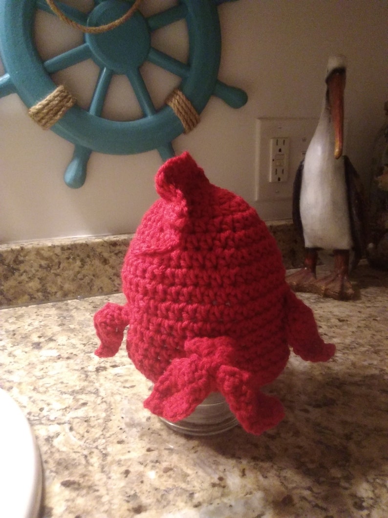Red goldfish with bubble eyes