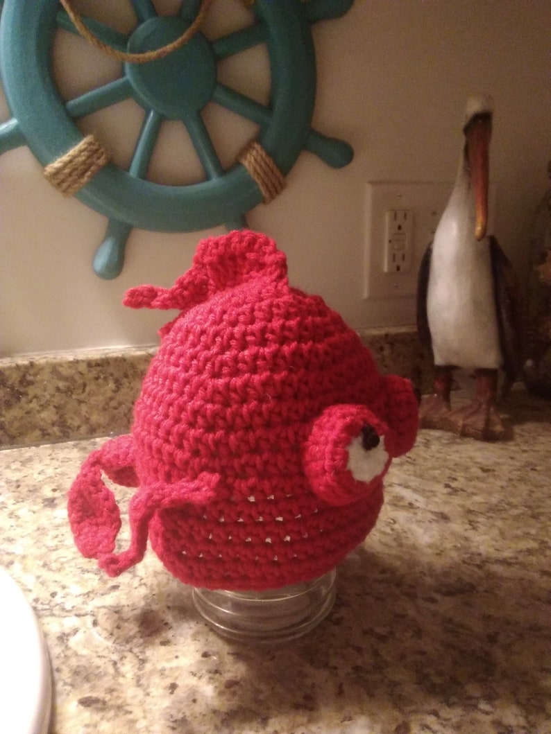 Red goldfish with bubble eyes