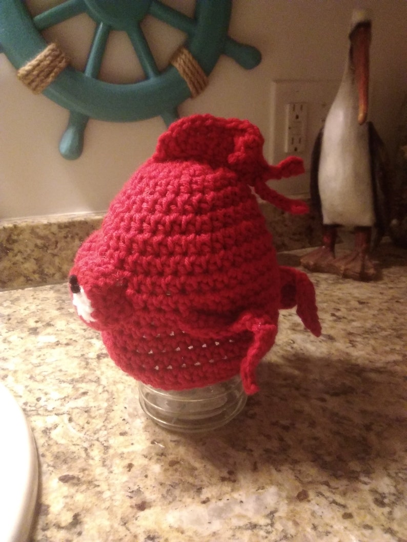 Red goldfish with bubble eyes