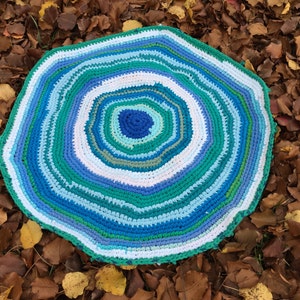 Custom Crocheted Round Floor Rug