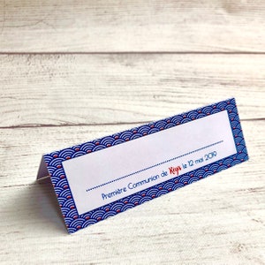 Marque-places, motifs et couleurs au choix