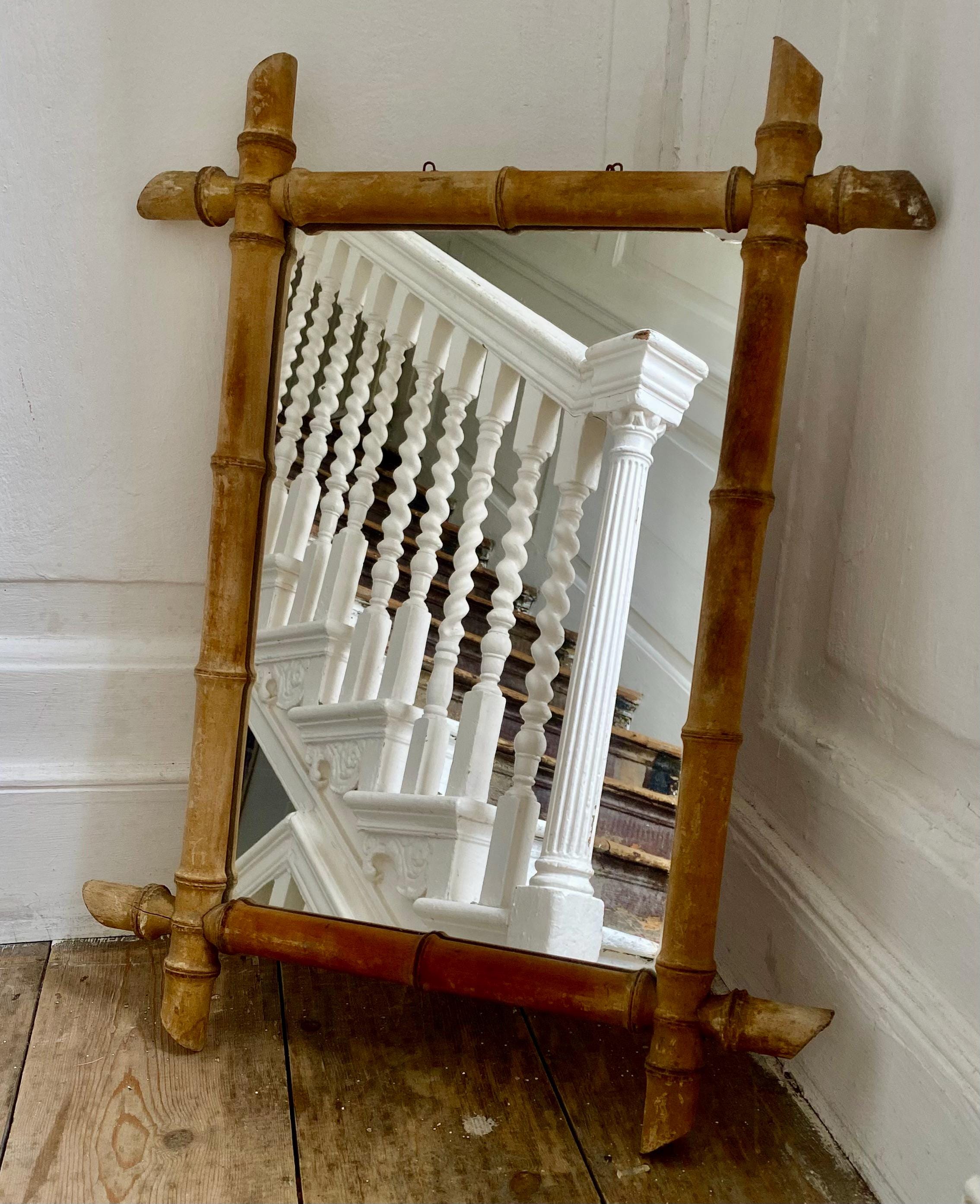 French Faux Bamboo Mirror - Etsy French Faux Bamboo Mirror - Etsy
