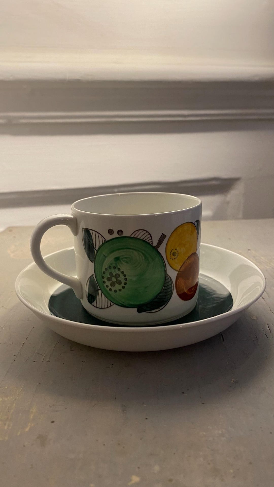 R rstrand Polka DM Model Coffee Cup Tea Cup Made In Sweden Rorstrand r-rstrand-polka-dm-model-coffee-cup-tea-cup-made-in-sweden-rorstrand