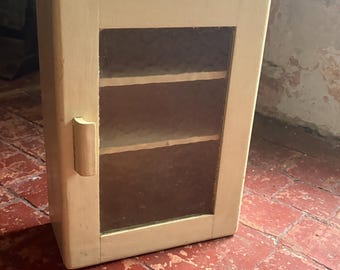 Vintage Ikea ÄTRAN roter Metallschrank 90er Jahre IKEA C Form Medizinschrank