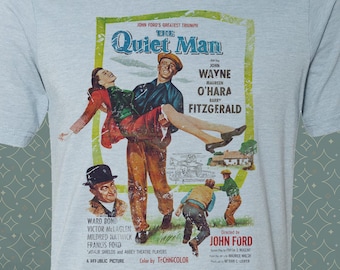 The Quiet Man - Movie-inspired Retro Vintage-Style T-Shirt - Classic 50&#39;s Film tee John Wayne Ford