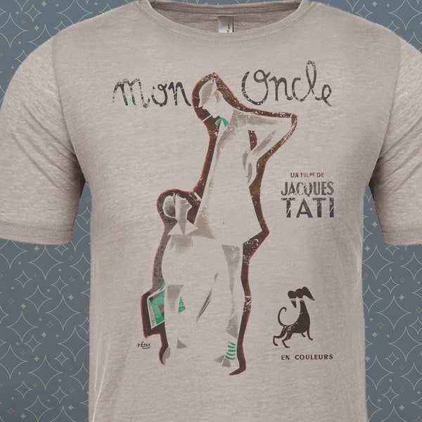 Mon Oncle - Jaques Tati | Vintage-style T-Shirt | Film 50's 1958 French Comedy Movie Classic Tee