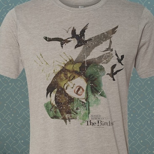 The Birds • Hitchcock |  Retro Vintage-Style T-Shirt - 60's Cult Classic Movie Film tee Tippi Hedren