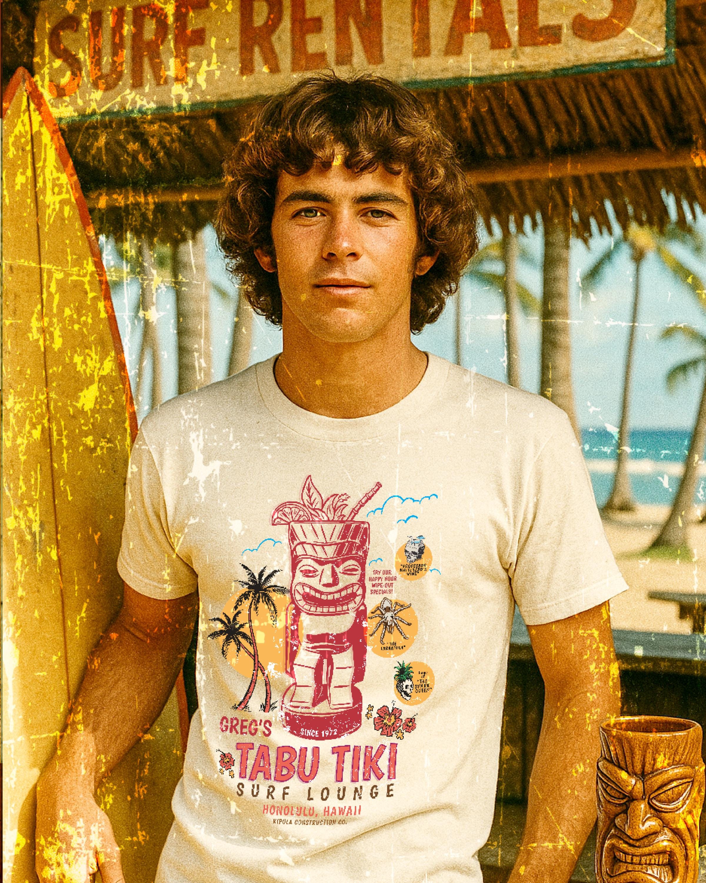 Tabu Tiki Surf Lounge T-shirt: Honolulu Hawaii Retro Tee - Etsy