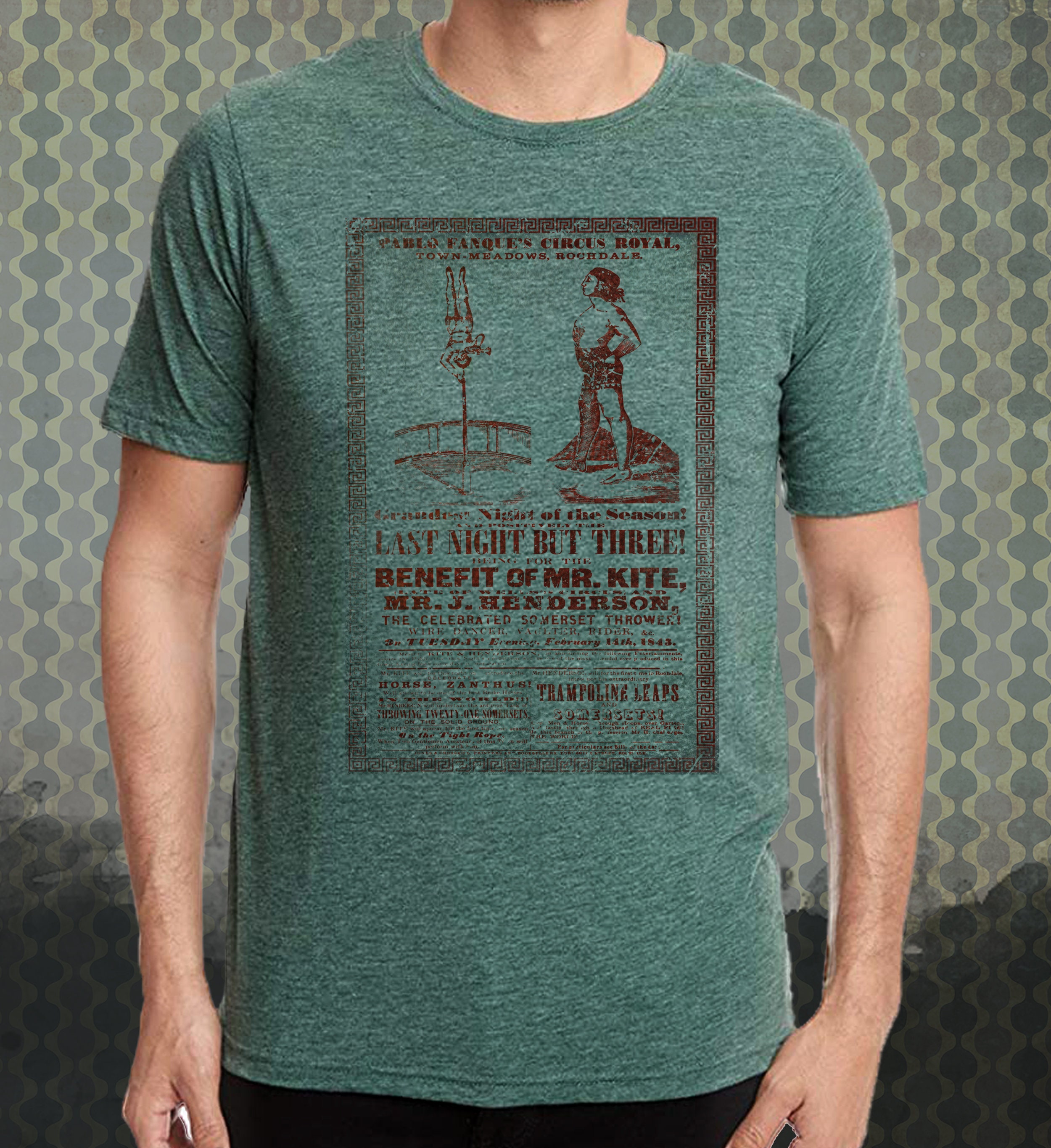 For the Benefit of Mr.kite | Vintage-style Retro T-shirt Tee