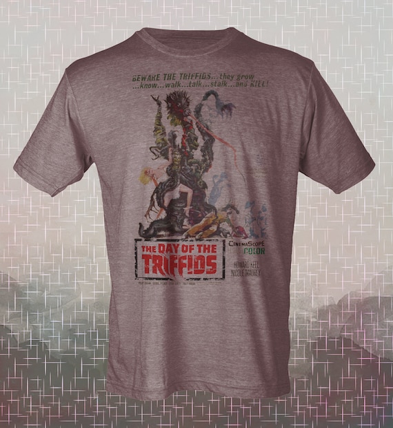 The Day Of The Triffids, Sci-Fi Vintage Movie Poster T Shirt The Day Of The Triffids, Sci-Fi Vintage Movie Poster T Shirt
