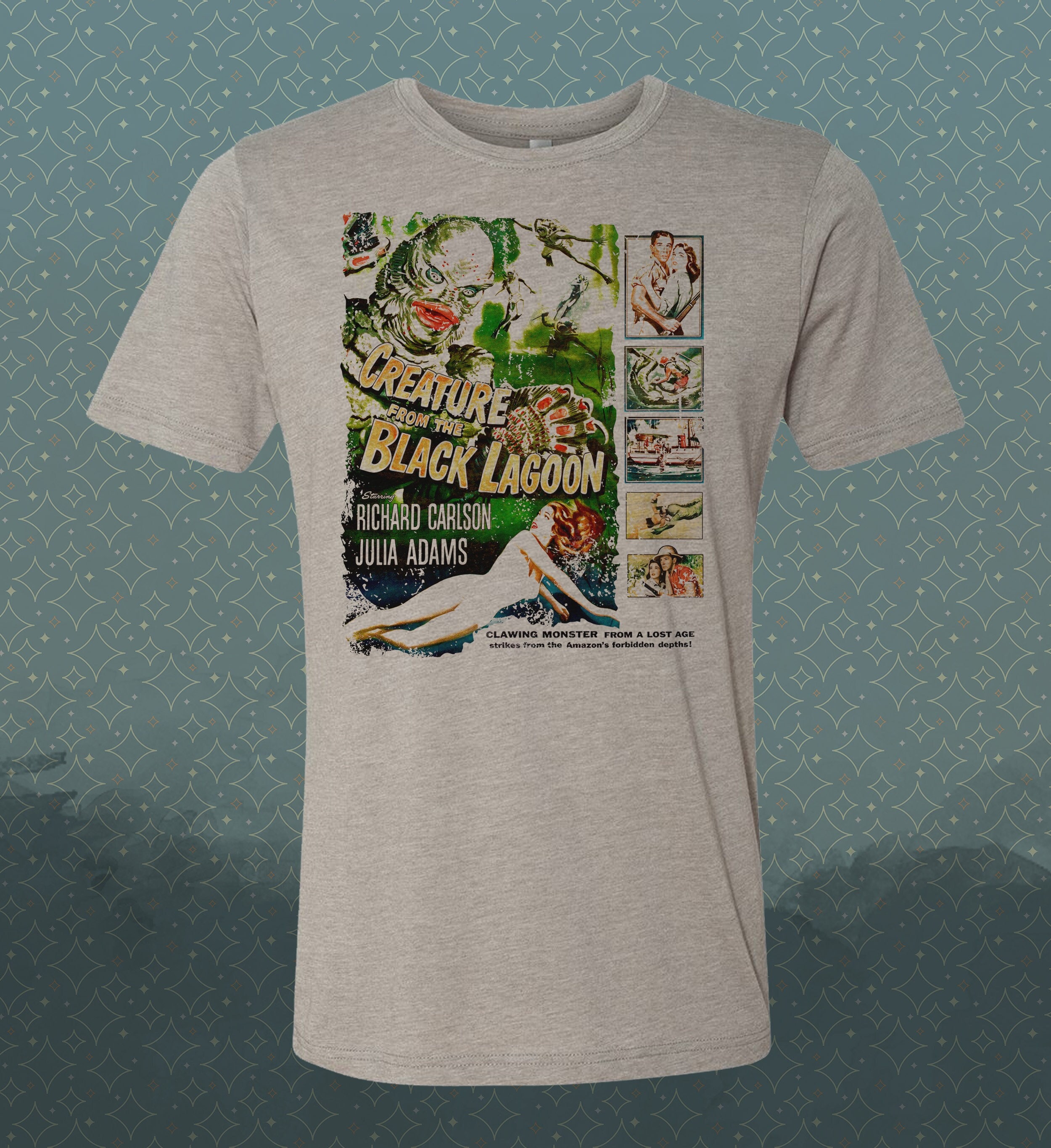 Creature From The Black Lagoon - 50’s Movie-inspired Vintage-style retro t-shirt-Cult Classic Film Monster horror | Gill-man | Drive-In