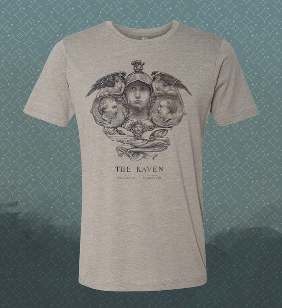 Edgar Allan Poe - Vintage Cothic Raven Nevermore T-Shirt Edgar Allan Poe - Vintage Cothic Raven Nevermore T-Shirt