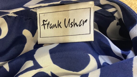 Frank Usher 1980's day dress /  good size - image 10