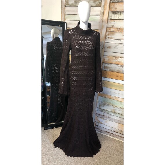 Incredible knitted 1970s Halloween vibe gothic sta
