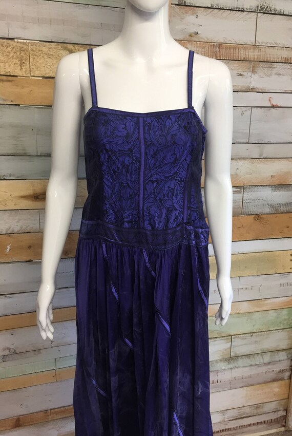 Janice Wainwright beautiful brushed silk purple d… - image 8